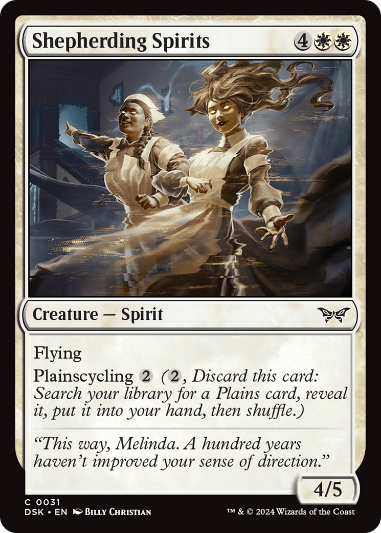 Shepherding Spirits (DSK-031) - Duskmourn: House of Horror - Premium MTG Single from Wizards of the Coast - Just $0.25! Shop now at Game Crave Tournament Store