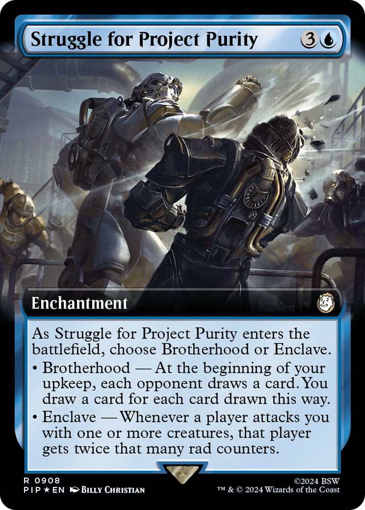 Struggle for Project Purity (PIP-908) - Fallout: (Extended Art) Foil - Premium MTG Single from Wizards of the Coast - Just $6.42! Shop now at Game Crave Tournament Store