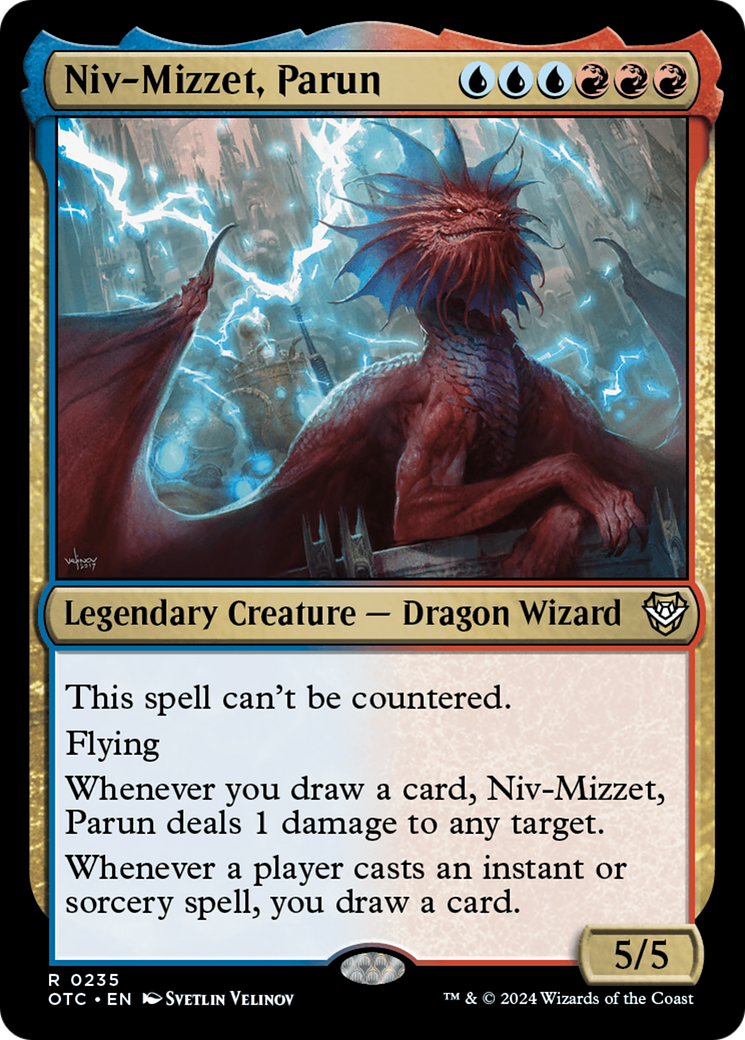 Niv-Mizzet, Parun (OTC-235) - Outlaws of Thunder Junction Commander - Premium MTG Single from Wizards of the Coast - Just $2.07! Shop now at Game Crave Tournament Store