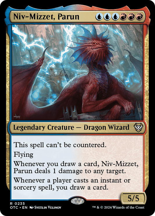 Niv-Mizzet, Parun (OTC-235) - Outlaws of Thunder Junction Commander - Premium MTG Single from Wizards of the Coast - Just $2.07! Shop now at Game Crave Tournament Store