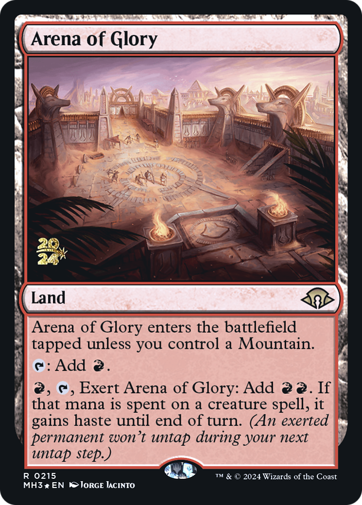 Arena of Glory (PMH3-215S) - Modern Horizons 3 Promos Foil - Premium MTG Single from Wizards of the Coast - Just $13.50! Shop now at Game Crave Tournament Store