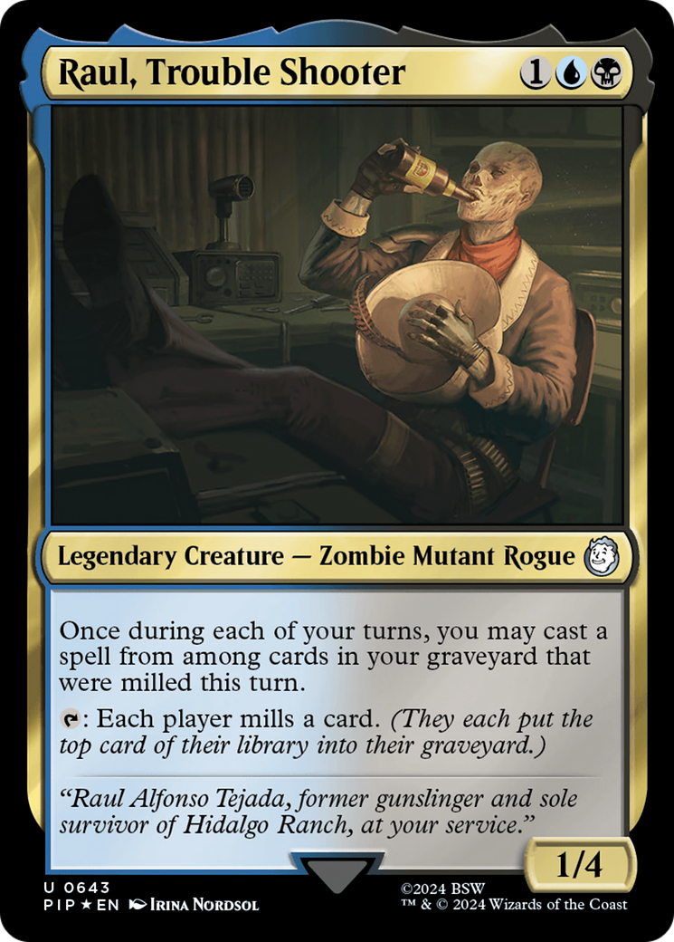 Raul, Trouble Shooter (PIP-643) - Fallout Foil - Premium MTG Single from Wizards of the Coast - Just $12.78! Shop now at Game Crave Tournament Store