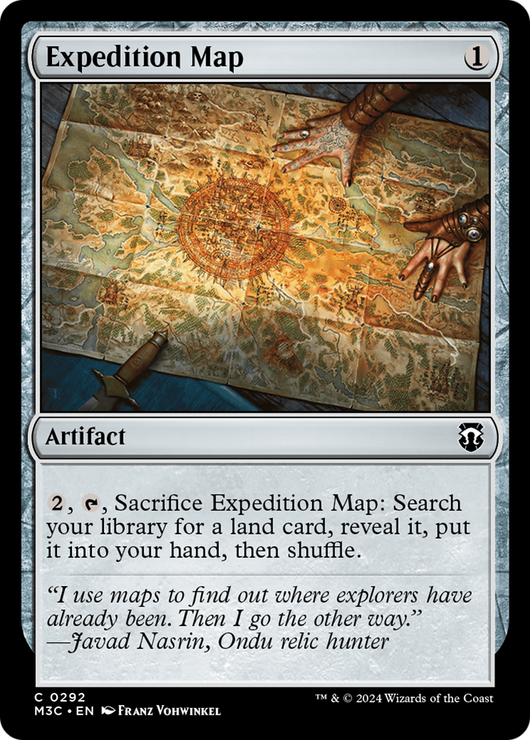 Expedition Map (M3C-292) - Modern Horizons 3 Commander Foil - Premium MTG Single from Wizards of the Coast - Just $1.62! Shop now at Game Crave Tournament Store
