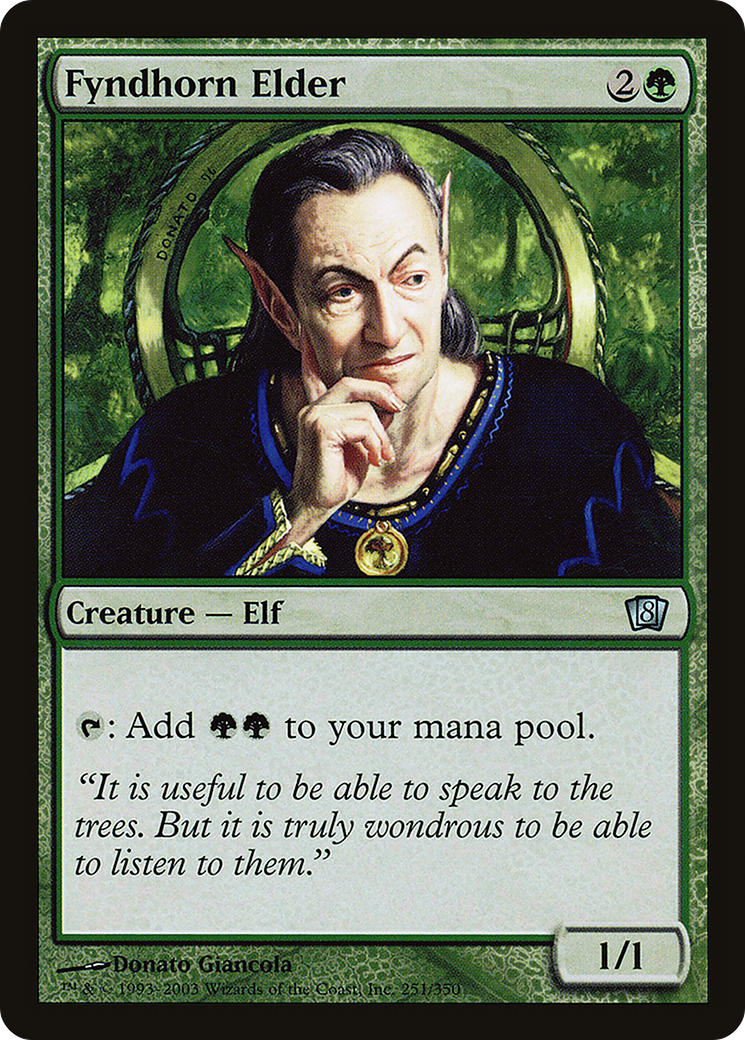 Fyndhorn Elder (8ED-251★) - 8th Edition Foil