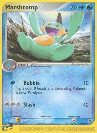 Marshtomp 40/109 - Ruby & Sapphire Reverse Holofoil