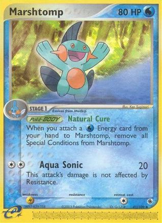Marshtomp 41/109 - Ruby & Sapphire Reverse Holofoil