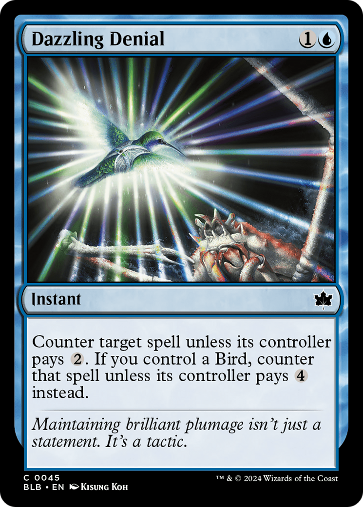 Dazzling Denial (BLB-045) - Bloomburrow - Premium MTG Single from Wizards of the Coast - Just $0.25! Shop now at Game Crave Tournament Store