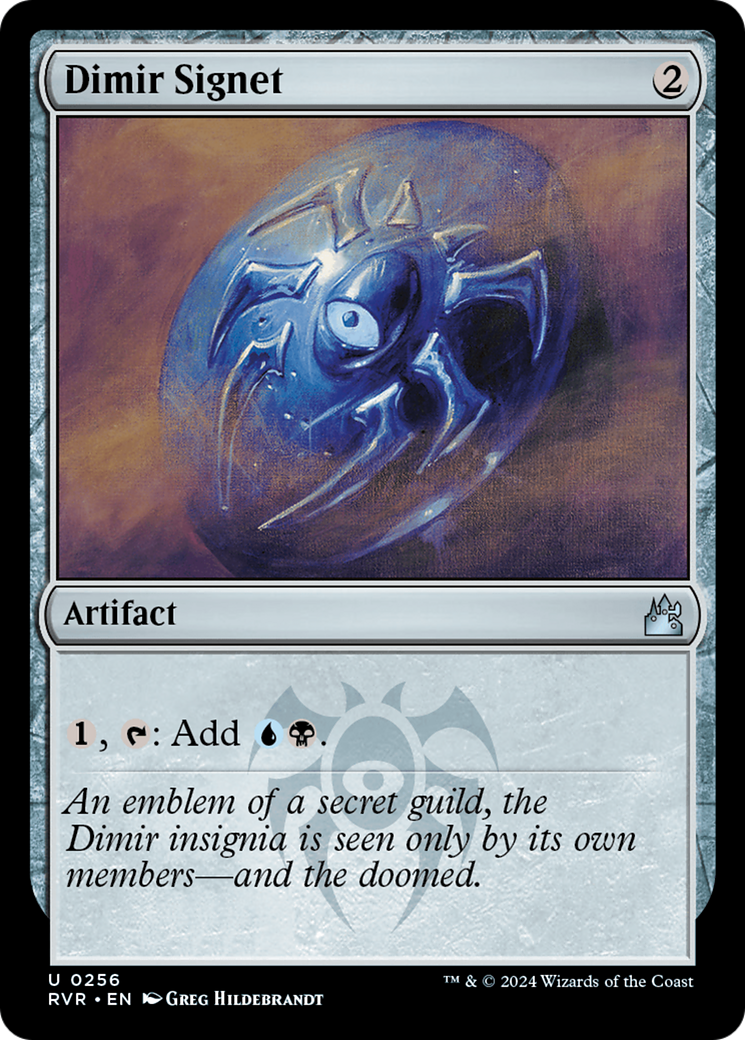 Dimir Signet (RVR-256) - Ravnica Remastered Foil - Premium MTG Single from Wizards of the Coast - Just $0.84! Shop now at Game Crave Tournament Store