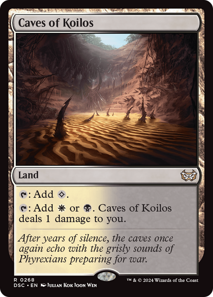 Caves of Koilos (DSC-268) - Duskmourn: House of Horror Commander - Premium MTG Single from Wizards of the Coast - Just $0.50! Shop now at Game Crave Tournament Store