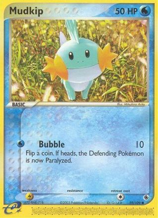 Mudkip 59/109 - Ruby & Sapphire Reverse Holofoil