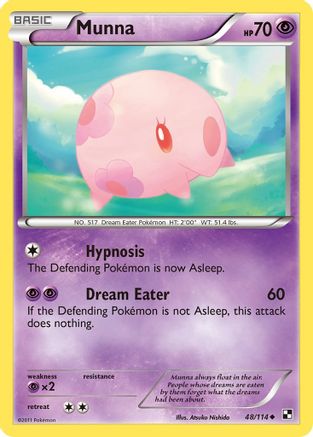 Munna 48/114 - Black & White Reverse Holofoil