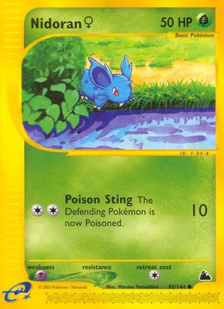 Nidoran ♀ 82/144 - Skyridge Reverse Holofoil