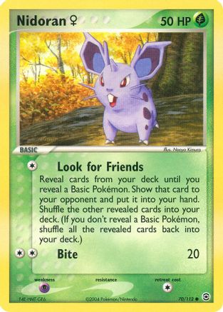 Nidoran ♀ 70/112 - FireRed & LeafGreen Reverse Holofoil