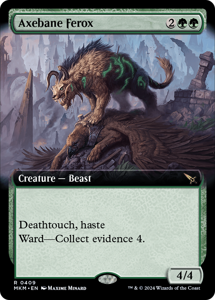 Axebane Ferox (MKM-409) - Murders at Karlov Manor: (Extended Art) - Premium MTG Single from Wizards of the Coast - Just $0.25! Shop now at Game Crave Tournament Store