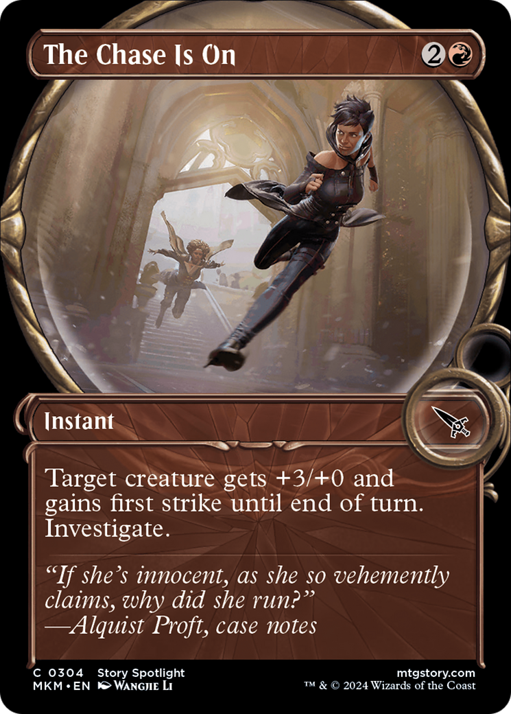 The Chase Is On (MKM-304) - Murders at Karlov Manor: (Showcase) - Premium MTG Single from Wizards of the Coast - Just $0.25! Shop now at Game Crave Tournament Store