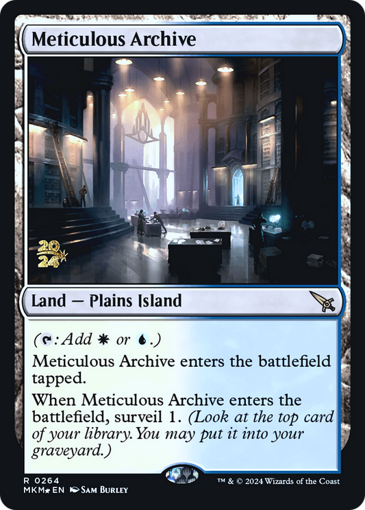 Meticulous Archive (PMKM-264S) - Murders at Karlov Manor Promos Foil - Premium MTG Single from Wizards of the Coast - Just $17.17! Shop now at Game Crave Tournament Store