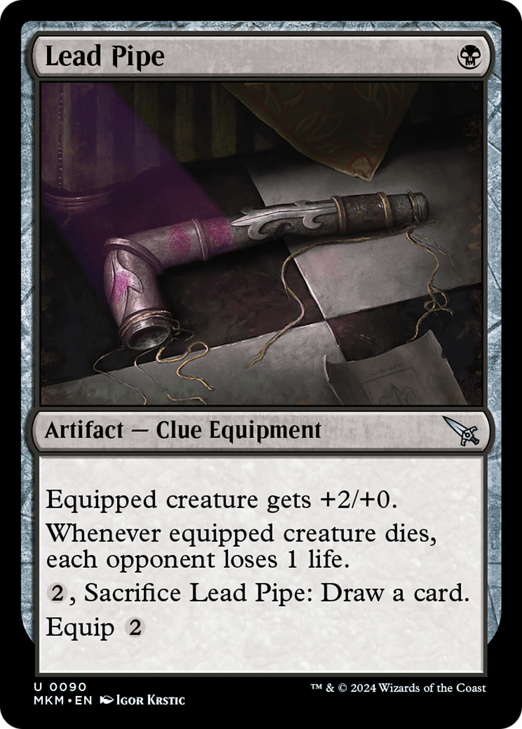 Lead Pipe (MKM-090) - Murders at Karlov Manor Foil - Premium MTG Single from Wizards of the Coast - Just $0.24! Shop now at Game Crave Tournament Store