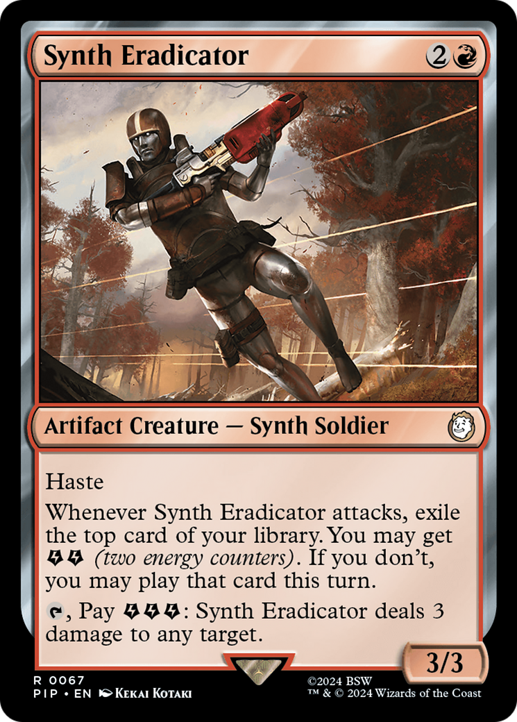 Synth Eradicator (PIP-067) - Fallout Foil - Premium MTG Single from Wizards of the Coast - Just $1.92! Shop now at Game Crave Tournament Store