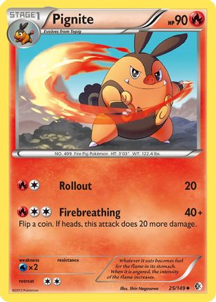 Pignite 25/149 - Boundaries Crossed Reverse Holofoil