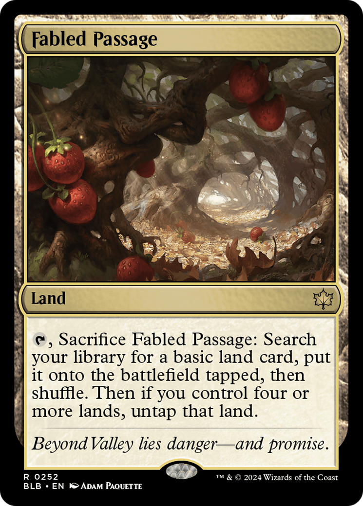 Fabled Passage (BLB-252) - Bloomburrow Foil - Premium MTG Single from Wizards of the Coast - Just $4.04! Shop now at Game Crave Tournament Store