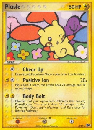 Plusle 5/17 - POP Series 3 Holofoil