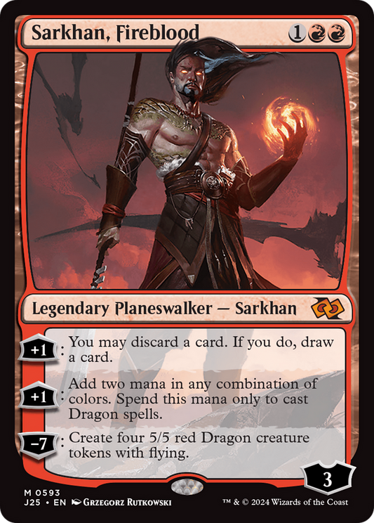 Sarkhan, Fireblood (J25-593) - Foundations Jumpstart - Premium MTG Single from Wizards of the Coast - Just $2.87! Shop now at Game Crave Tournament Store