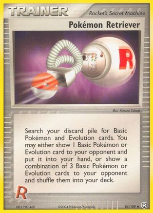 Pokémon Retriever 84/109 - Team Rocket Returns Reverse Holofoil