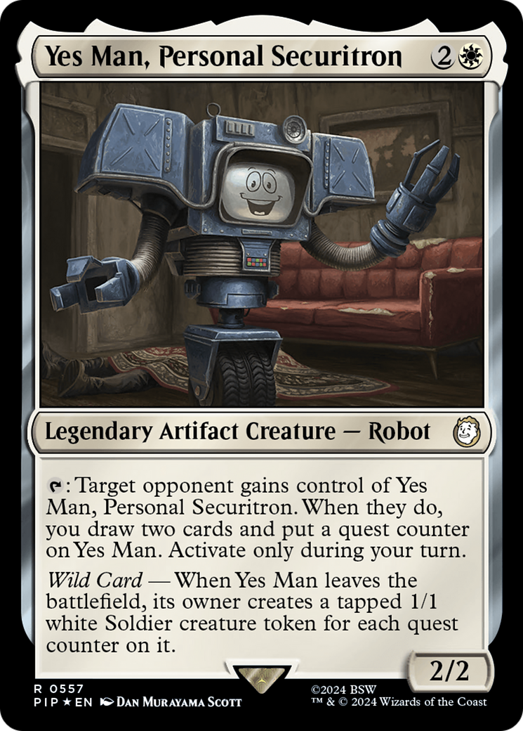 Yes Man, Personal Securitron (PIP-557) - Fallout Foil - Premium MTG Single from Wizards of the Coast - Just $3.12! Shop now at Game Crave Tournament Store