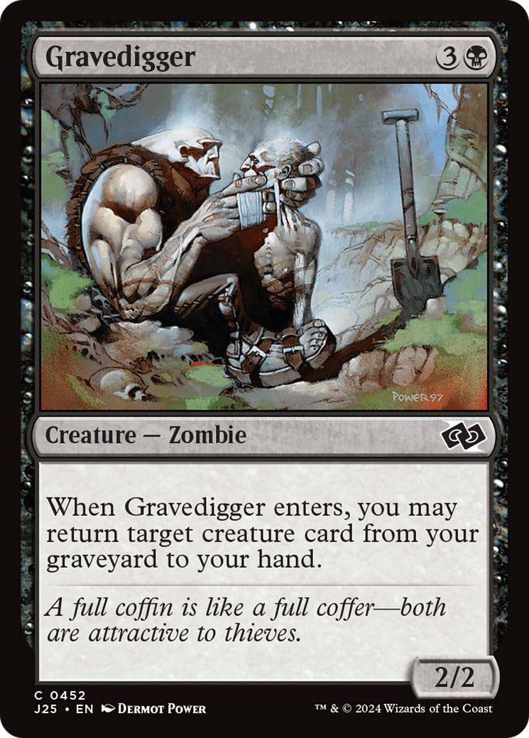 Gravedigger (J25-452) - Foundations Jumpstart - Premium MTG Single from Wizards of the Coast - Just $0.25! Shop now at Game Crave Tournament Store