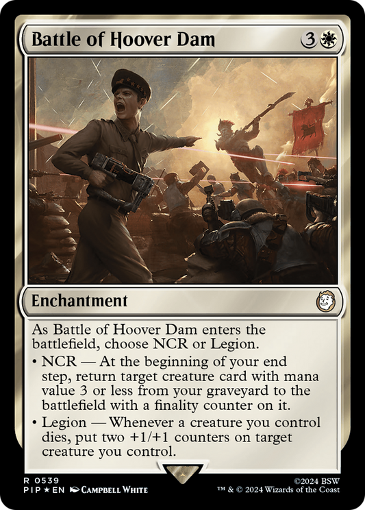 Battle of Hoover Dam (PIP-539) - Fallout - Premium MTG Single from Wizards of the Coast - Just $1.03! Shop now at Game Crave Tournament Store