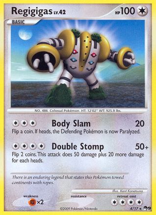 Regigigas 4/17 - POP Series 9 Holofoil