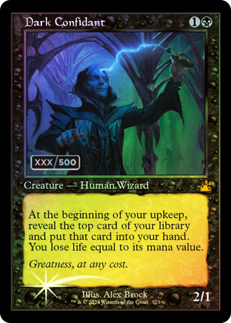 Dark Confidant (RVR-323Z) - Ravnica Remastered Foil - Premium MTG Single from Wizards of the Coast - Just $175.84! Shop now at Game Crave Tournament Store
