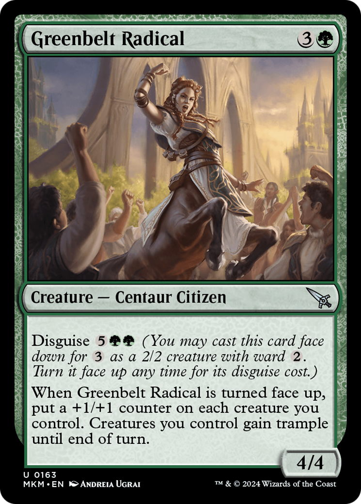 Greenbelt Radical (MKM-163) - Murders at Karlov Manor Foil - Premium MTG Single from Wizards of the Coast - Just $0.24! Shop now at Game Crave Tournament Store