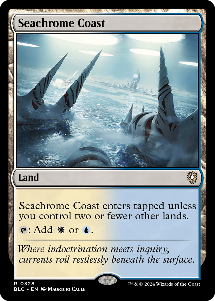 Seachrome Coast (BLC-328) - Bloomburrow Commander - Premium MTG Single from Wizards of the Coast - Just $0.81! Shop now at Game Crave Tournament Store
