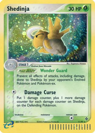 Shedinja 11/97 - Dragon Reverse Holofoil