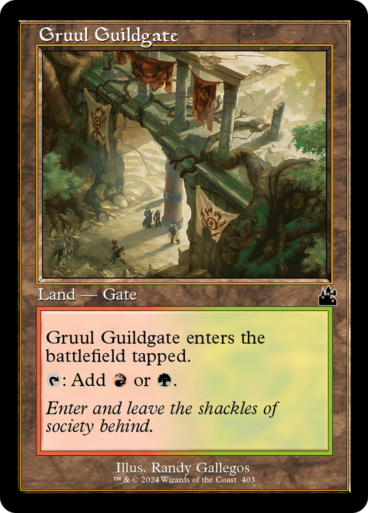 Gruul Guildgate (RVR-403) - Ravnica Remastered Foil - Premium MTG Single from Wizards of the Coast - Just $0.26! Shop now at Game Crave Tournament Store