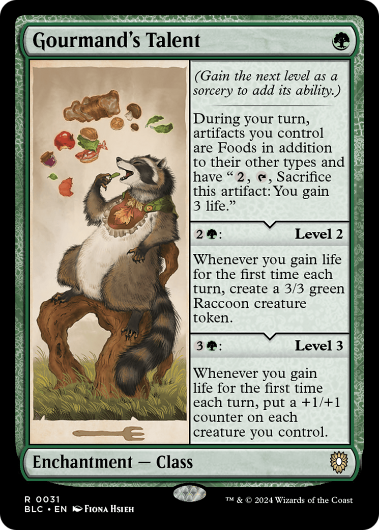 Gourmand's Talent (BLC-031) - Bloomburrow Commander - Premium MTG Single from Wizards of the Coast - Just $0.35! Shop now at Game Crave Tournament Store