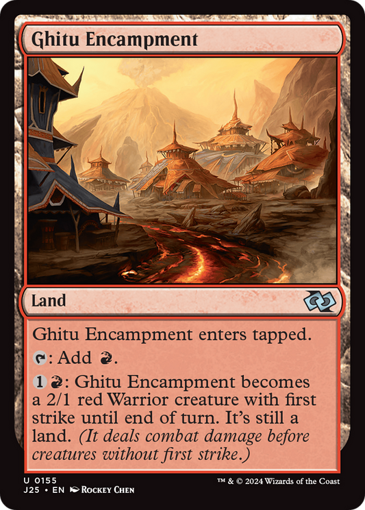 Ghitu Encampment (J25-155) - Foundations Jumpstart - Premium MTG Single from Wizards of the Coast - Just $0.25! Shop now at Game Crave Tournament Store