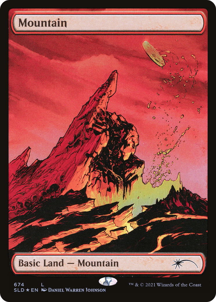 Mountain (SLD-674) - Secret Lair Drop Foil - Premium MTG Single from Wizards of the Coast - Just $15.62! Shop now at Game Crave Tournament Store