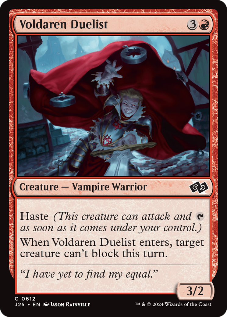 Voldaren Duelist (J25-612) - Foundations Jumpstart - Premium MTG Single from Wizards of the Coast - Just $0.25! Shop now at Game Crave Tournament Store