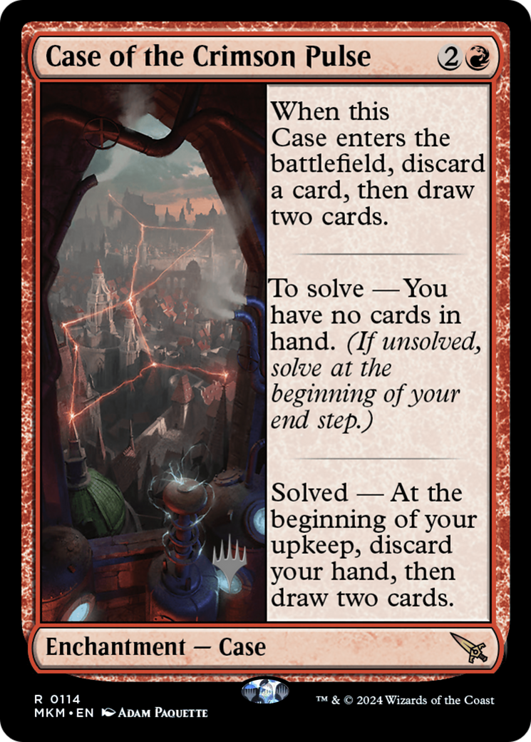 Case of the Crimson Pulse (PMKM-114P) - Murders at Karlov Manor Promos - Premium MTG Single from Wizards of the Coast - Just $0.51! Shop now at Game Crave Tournament Store