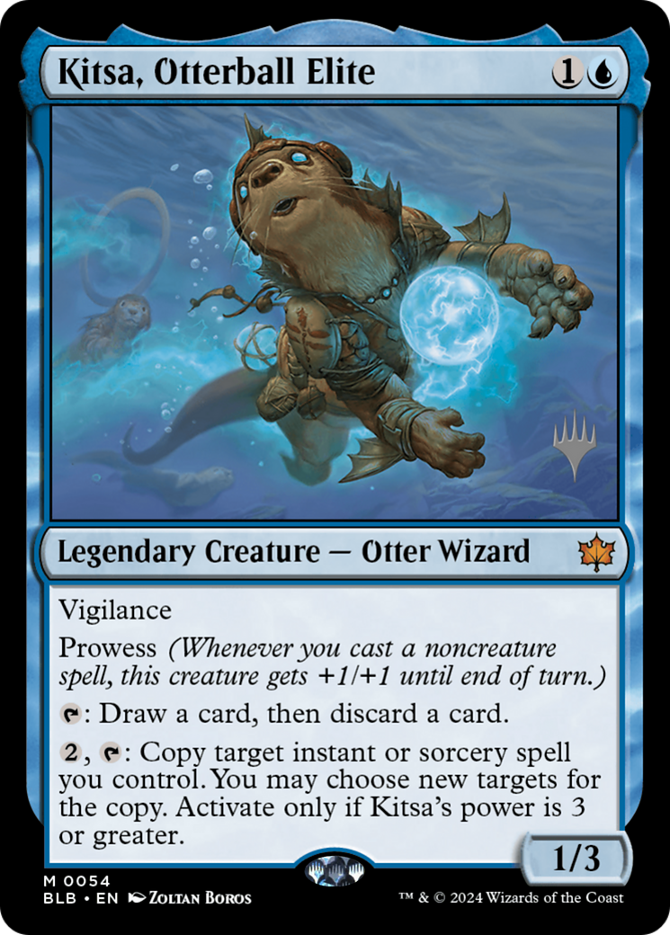 Kitsa, Otterball Elite (PBLB-54P) - Bloomburrow Promos Foil - Premium MTG Single from Wizards of the Coast - Just $7.18! Shop now at Game Crave Tournament Store