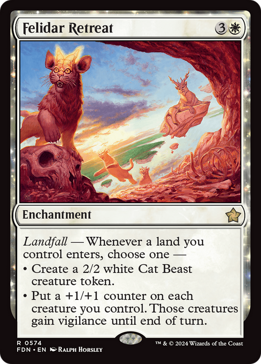 Felidar Retreat (FDN-574) - Foundations - Premium MTG Single from Wizards of the Coast - Just $1! Shop now at Game Crave Tournament Store