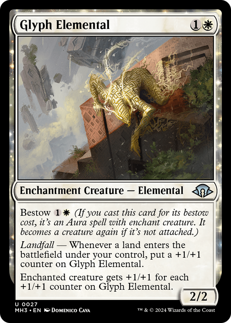 Glyph Elemental (MH3-027) - Modern Horizons 3 - Premium MTG Single from Wizards of the Coast - Just $0.25! Shop now at Game Crave Tournament Store