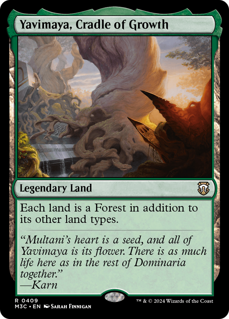 Yavimaya, Cradle of Growth (M3C-409) - Modern Horizons 3 Commander Foil - Premium MTG Single from Wizards of the Coast - Just $8.18! Shop now at Game Crave Tournament Store