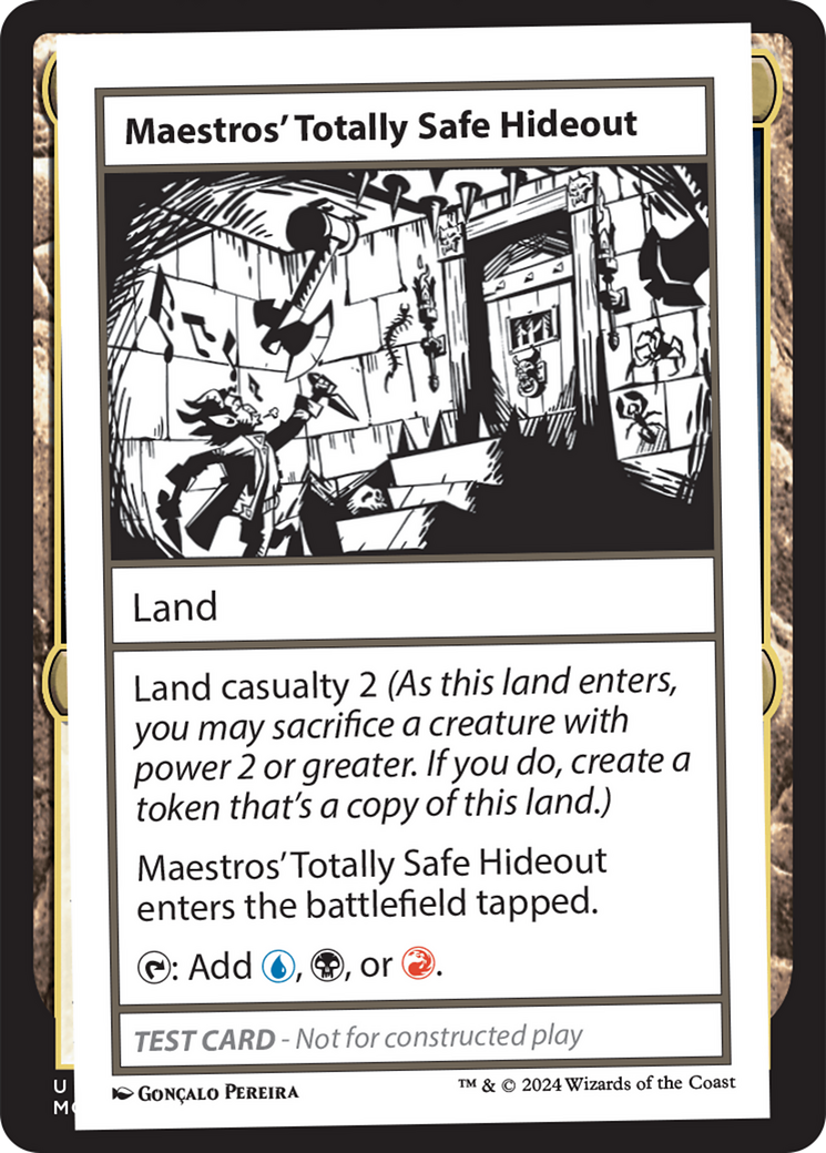 Maestros' Totally Safe Hideout (MB2-378) - Mystery Booster 2 - Premium MTG Single from Wizards of the Coast - Just $0.32! Shop now at Game Crave Tournament Store