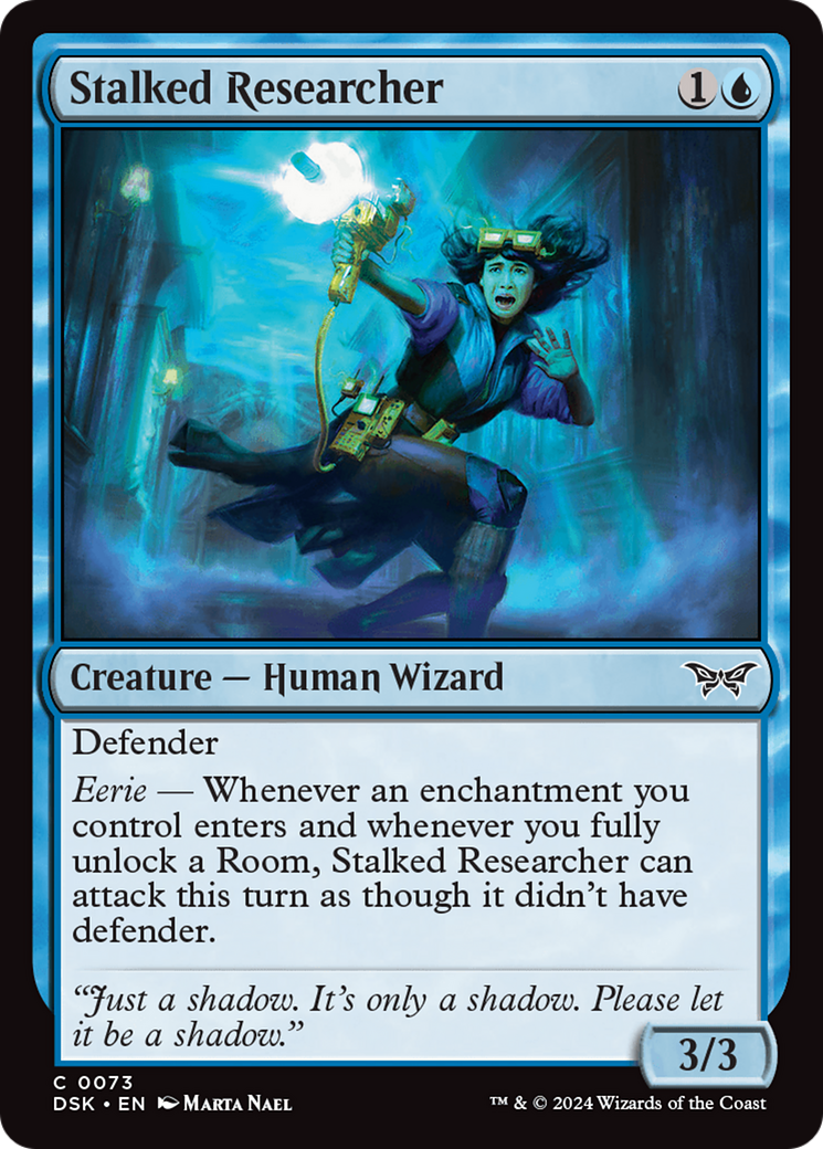 Stalked Researcher (DSK-073) - Duskmourn: House of Horror - Premium MTG Single from Wizards of the Coast - Just $0.25! Shop now at Game Crave Tournament Store