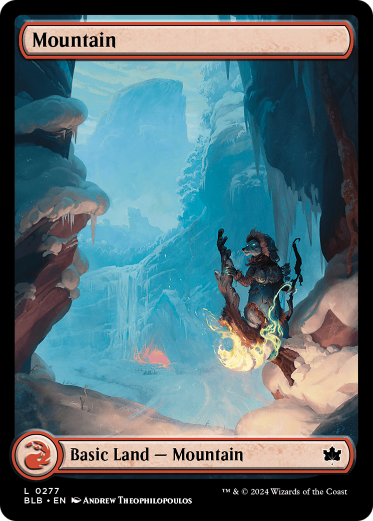 Mountain (BLB-277) - Bloomburrow - Premium MTG Single from Wizards of the Coast - Just $0.32! Shop now at Game Crave Tournament Store
