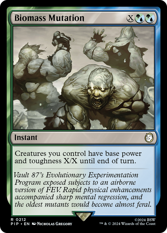 Biomass Mutation (PIP-212) - Fallout Foil - Premium MTG Single from Wizards of the Coast - Just $0.25! Shop now at Game Crave Tournament Store