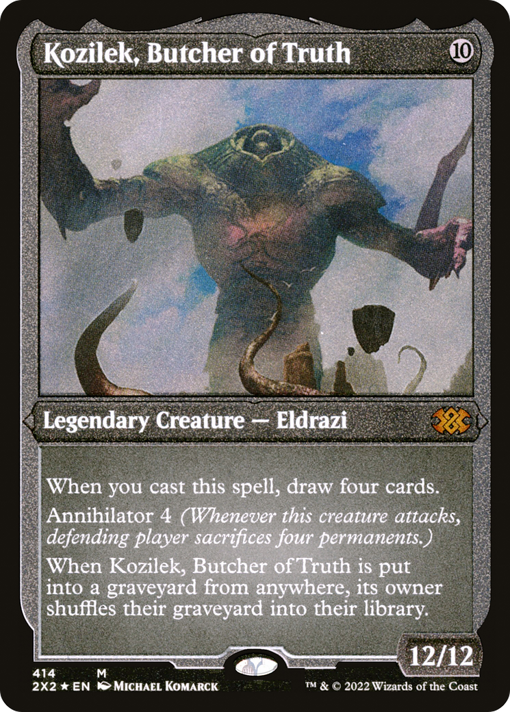 Kozilek, Butcher of Truth (Foil Etched) (2X2-414) - Double Masters 2022 Foil